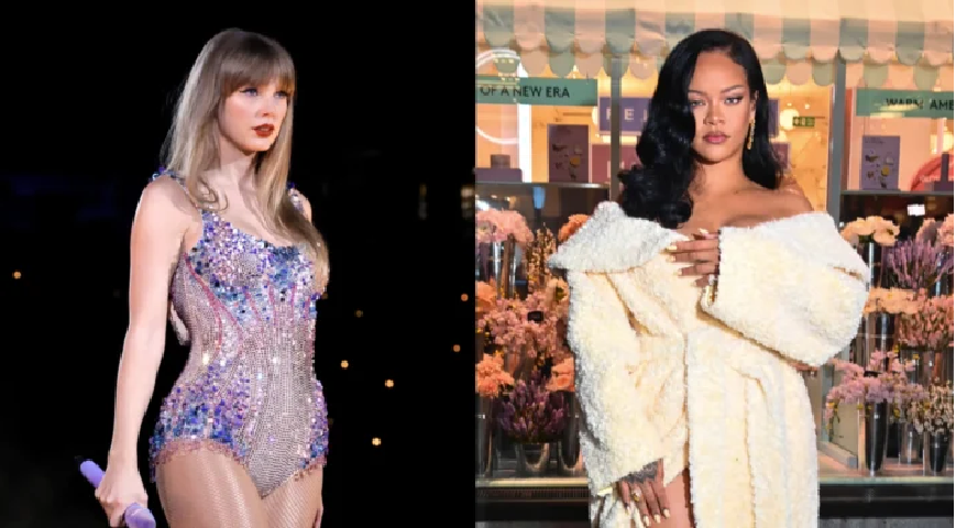 World Superstars Taylor Swift And Rihanna